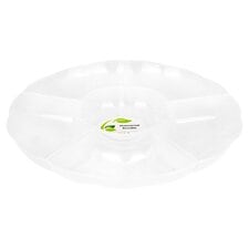 Swantex Clear Plastic Chip & Dip Platter 30.5Cm Polypropylene