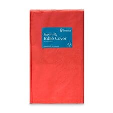 SWANTEX RED TABLE COVER 180X118CM