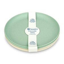 Swantex Reusable Plates Mixed Colours 4pk