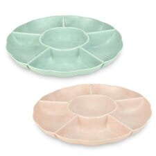 Swantex Plastic Chip And Dip Platter Mixed Colours