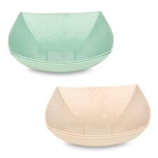 Swantex Medium Square Bowls 2Pk Mixed Colours