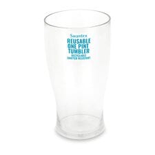 Swantex Reusable Clear Pint Glass