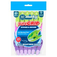 Minky Sure Grip Pegs 24 Pack