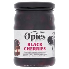 Opies Black Cherries With Kirsch 370G