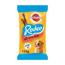 Pedigree Rodeo Adult Dog Treats Beef 7 Sticks 123g