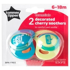 Tommee Tippee Every Day Essential Natural Latex Soothers, 6-18m, Pack of 2