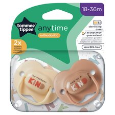 Tommee Tippee Anytime Soothers, 18-36m, Pack of 2