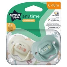 Tommee Tippee Anytime Soothers, 6-18m, Pack of 2