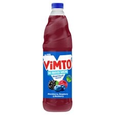 Vimto No Added Sugar Blackberry Raspberry Blueberry Squash 1L