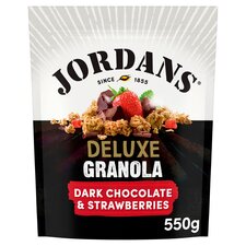 Jordans Deluxe Dark Chocolate Granola & Strawberries 550G