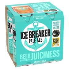 Greene King Ice Breaker Unfiltered Pale Ale Beer Cans 4x440ml