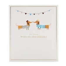 Your Wedding Anniversary Card - Dogs