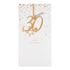 30th Birthday Card - Starburst