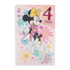 4th Birthday Card - Minnie Mouse