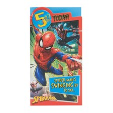 5th Birthday Card - Spider-Man