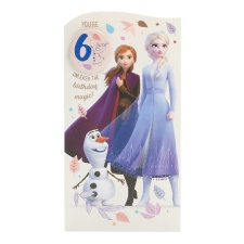 6th Birthday Card - Frozen