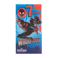 7th Birthday Card - Spider-Man