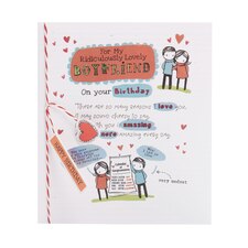 Boyfriend Birthday Card - Couple in Spot