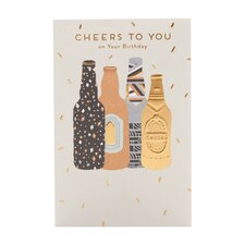 Birthday Card - Bottles