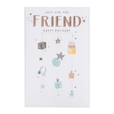 Friend Birthday Card - Hanging icons