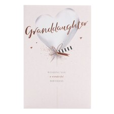 Granddaughter Birthday Card - Heart