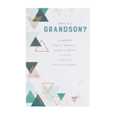 Grandson Birthday Card - Geo Shapes