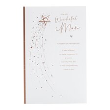 Mum Birthday Card - Shooting star