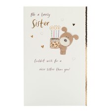 Sister Birthday Card - Lots of Woof