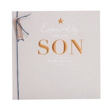 Son Birthday Card - Copper foil