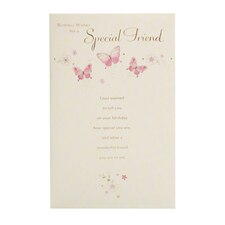 Special Friend Birthday Card - Butterflies