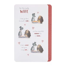 Wife Birthday Card - Lady & the Tramp