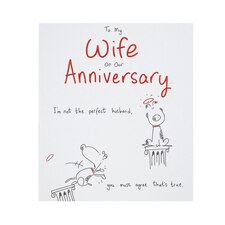 Wife Wedding Anniversary Card - Not Forgotten