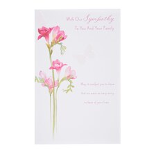 Our Sympathy Card - Freesias