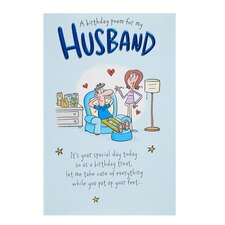 Husband Birthday Card - Poem for Husband