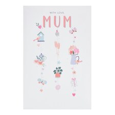 Mum Birthday Card - Hanging icons