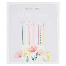 Step Mum Birthday Card - Cake