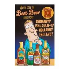 Humour Birthday Card - Man choosing beer