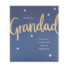 Father's Day card for Grandad - Stars