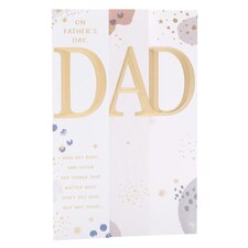 Father's Day card for Dad - Panel Patterned