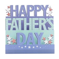 Father's Day card - Laser Die Cut