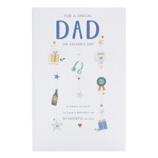 Father's Day card for Dad - Hanging Icons