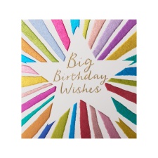 Birthday card - Birthday text with Starburst