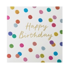 Birthday card - Birthday Text with Polka Dots