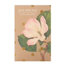 Birthday card - large flower