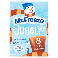 Mr Freeze Jubbly Ice Lollies Cola 8X62ml