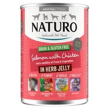 Naturo Adult Dog Food Grain & Gluten Free Salmon 390G