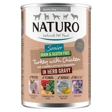 Naturo Senior Turkey & Chicken In Gravy Dog Food 390G