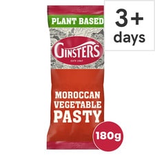 Ginsters Vegan Moroccan Vegetable Pasty 180G