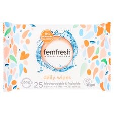 Femfresh Intimate Wipes 25 Pack