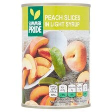 Summer Pride Peach Slices In Light Syrup 411G